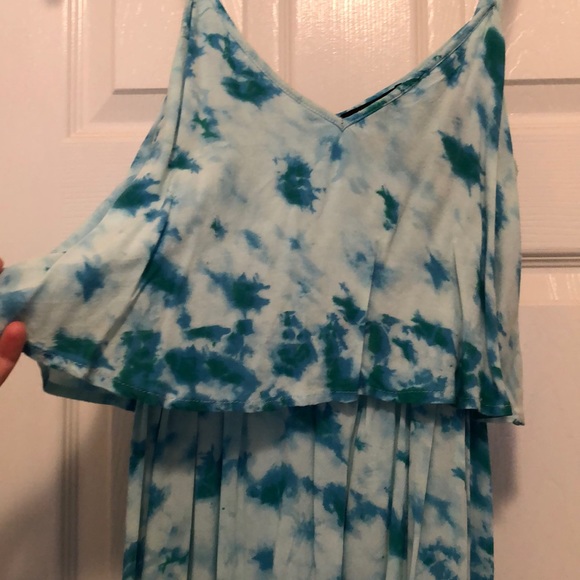 Blue Tie-dye Maxi Dress - Picture 2 of 4
